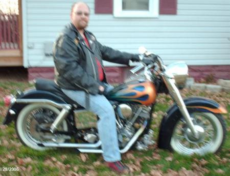 Me November 2006 On My 1975 FLH Harley-Davidson Custom Classic