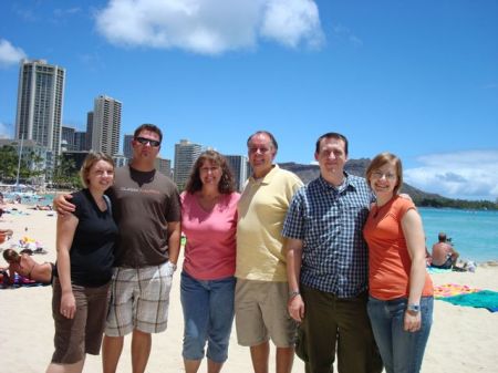 The fam at  Waikiki