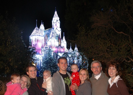 Family outing to Disneyland Dec. 2008