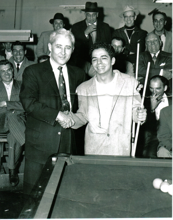My dad playing the greatest, Mosconi early in his days.