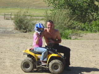 hubby and 7 year old Kamryn