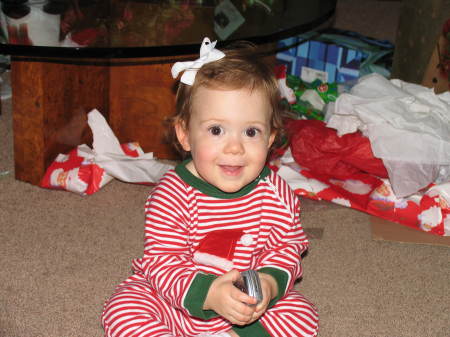 Lily at Christmas 2006
