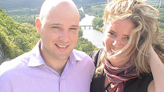 Sarah and I in France, 2006