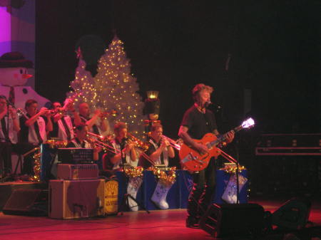 Playing with the Brian Setzer Orchestra