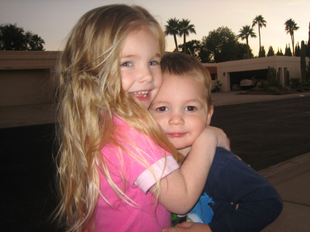 My daughter Madalynn and son Markie