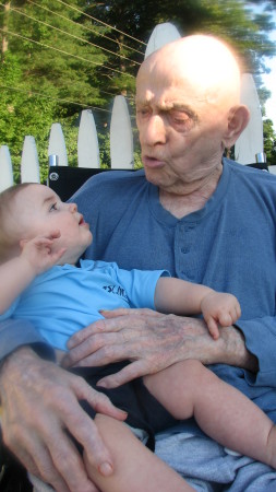 Great Grandpa & Jack, summer '08