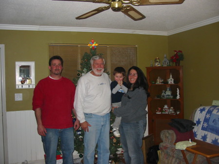 Our daughter Jennifer, grandson Dylan, father Art and son-in-law Darrin