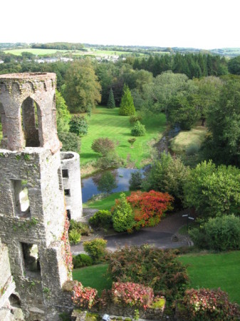 View from the parapet of Blarney Castle in Ireland