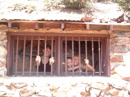 My girls and I, behind bars!!