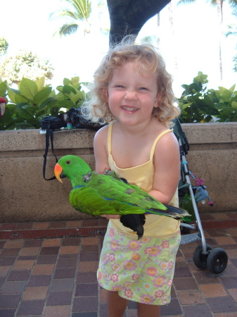 My daughter, in Waikiki