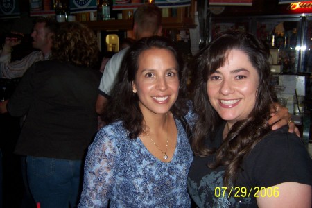 With my sis, Lisa Contreras, at the 20 Year Reunion