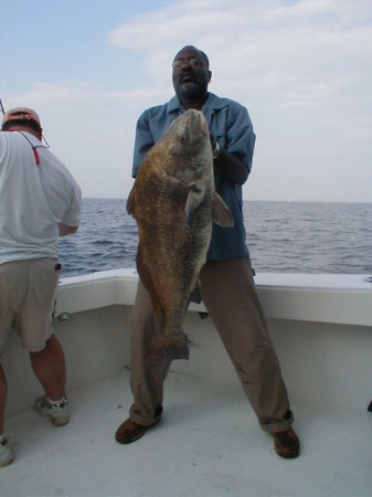 80 pound drum fish I caught