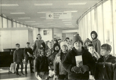 Class trip at airport 1970