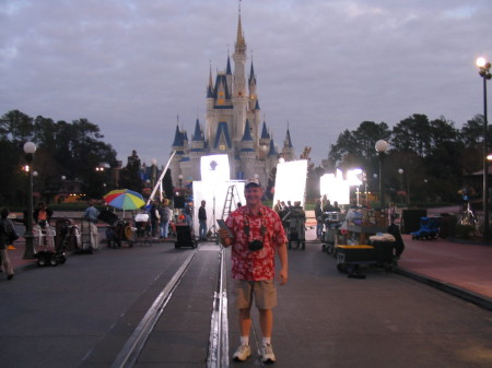 One the set of a DISNEY VISA commercial