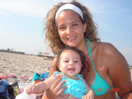 my niece Bella and me at the beach!!