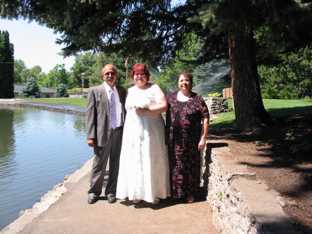 Angie with parents