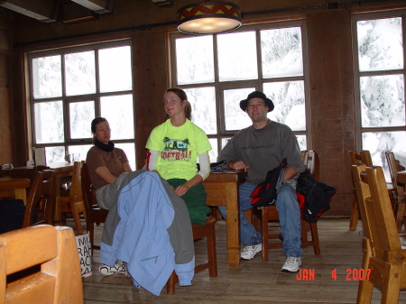 Christie, Melissa and Jeff at Mt. Hood lodge.