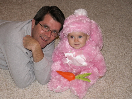 Daddy and his Halloween Bunny