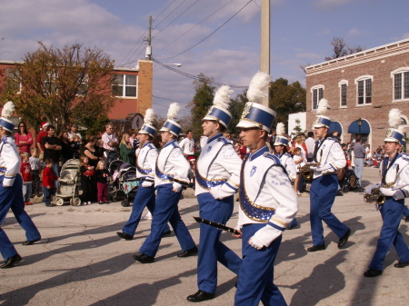 Sara marching her last parade! :(