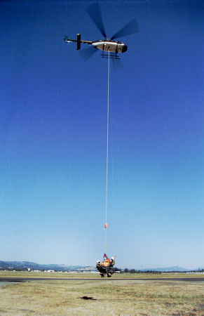 Long line rescue training