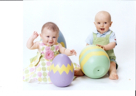 My Grandbabies at Easter '07