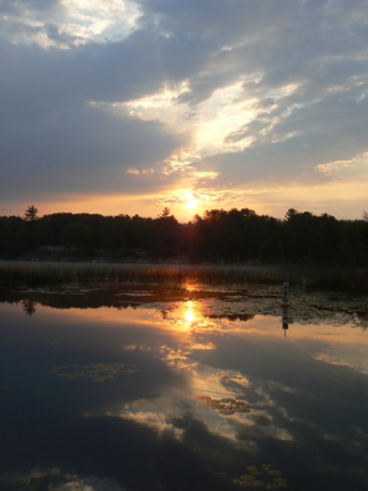 Sunrise over Long Lake
