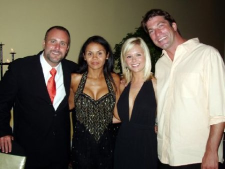 w/ my wife Diana and the set of the bachelor