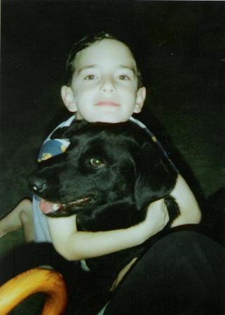 A boy and his dog