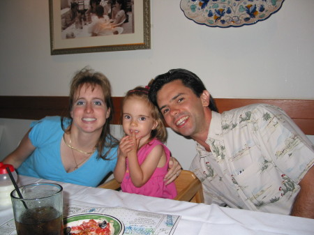 My hubby, Mark, me and Larysa in May of '06