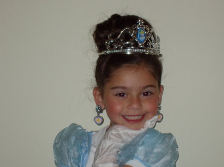 My daughter as Cinderella at Halloween 2005