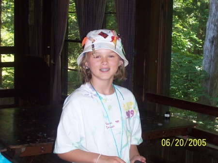 Sarah Jewell at Girl Scout camp