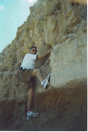 Rock climbing in Pala Duro Canyon (a few years ago)