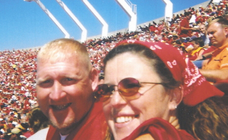 Me and my honey Trevor supporting our CHIEFS!