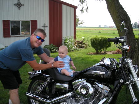 Grandson on our Harley