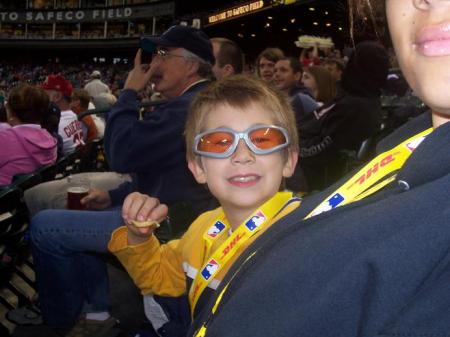 My Middle Son at the M's vs Angels 08/29/2006...poor Soriano