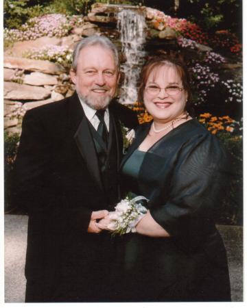 My husband, Frank, and me at our oldest wedding