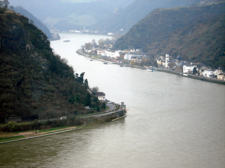 The Rhine from near the Lorelei area