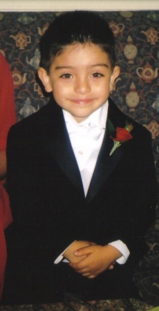 My little brother Mark "the ring bearer"