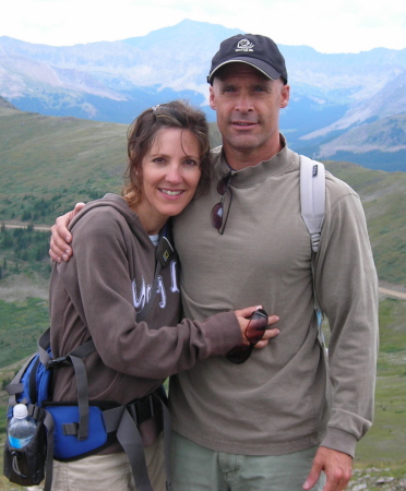 Robyn and me on some mountain in Colorado