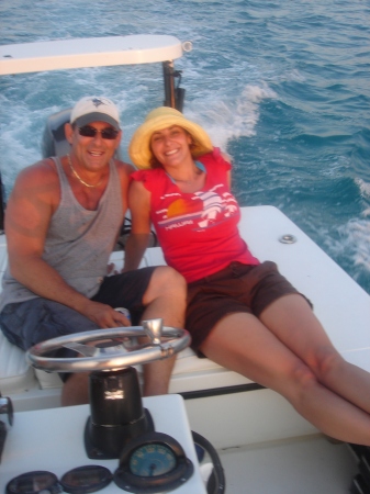 my younger daughter, shane and me; fla keys, 2006