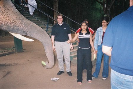 Me feeding the Elephant