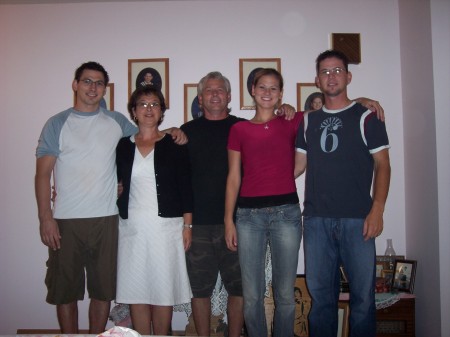 My family, l-r Gordon, Glenna, Doran, Nikki, Doran Jr.