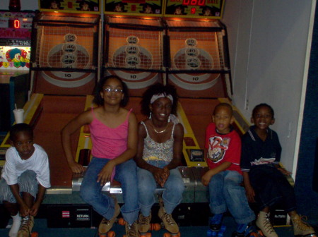 JAHLIL ALLEN AT HIS SKATE  PARTY