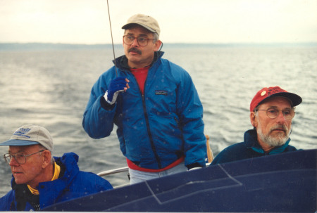 Hal, Mark & ? Sailing on Puget Sound!