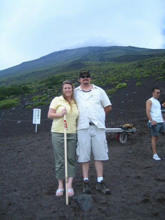 Jeff and I on Mt. Fuji, Japan