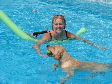 Hangin at the pool with Lily