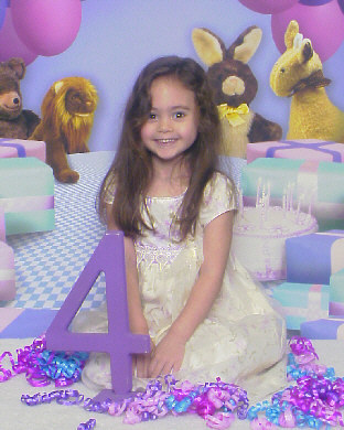 Mackenzie's 4th Birthday Photo