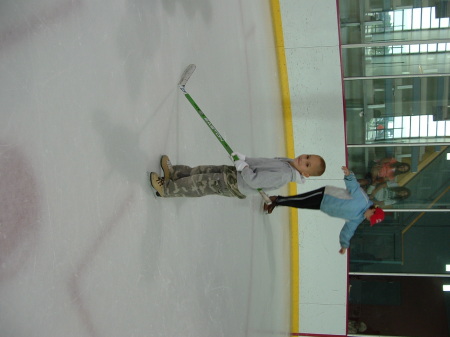 cody playing on the ice