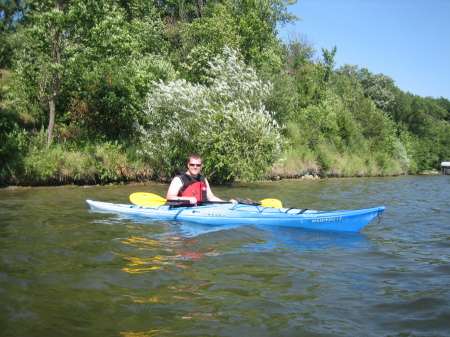 Jeff kayaking