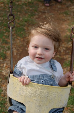 Caleb swinging